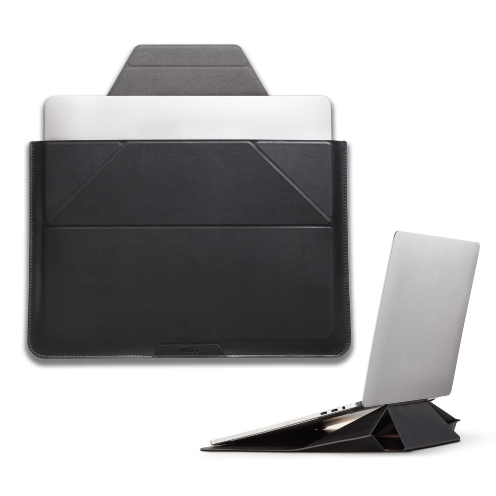 MOFT 3-in-1 Laptop Carry Sleeve Stand 13in MacBook Air Pro Night Black